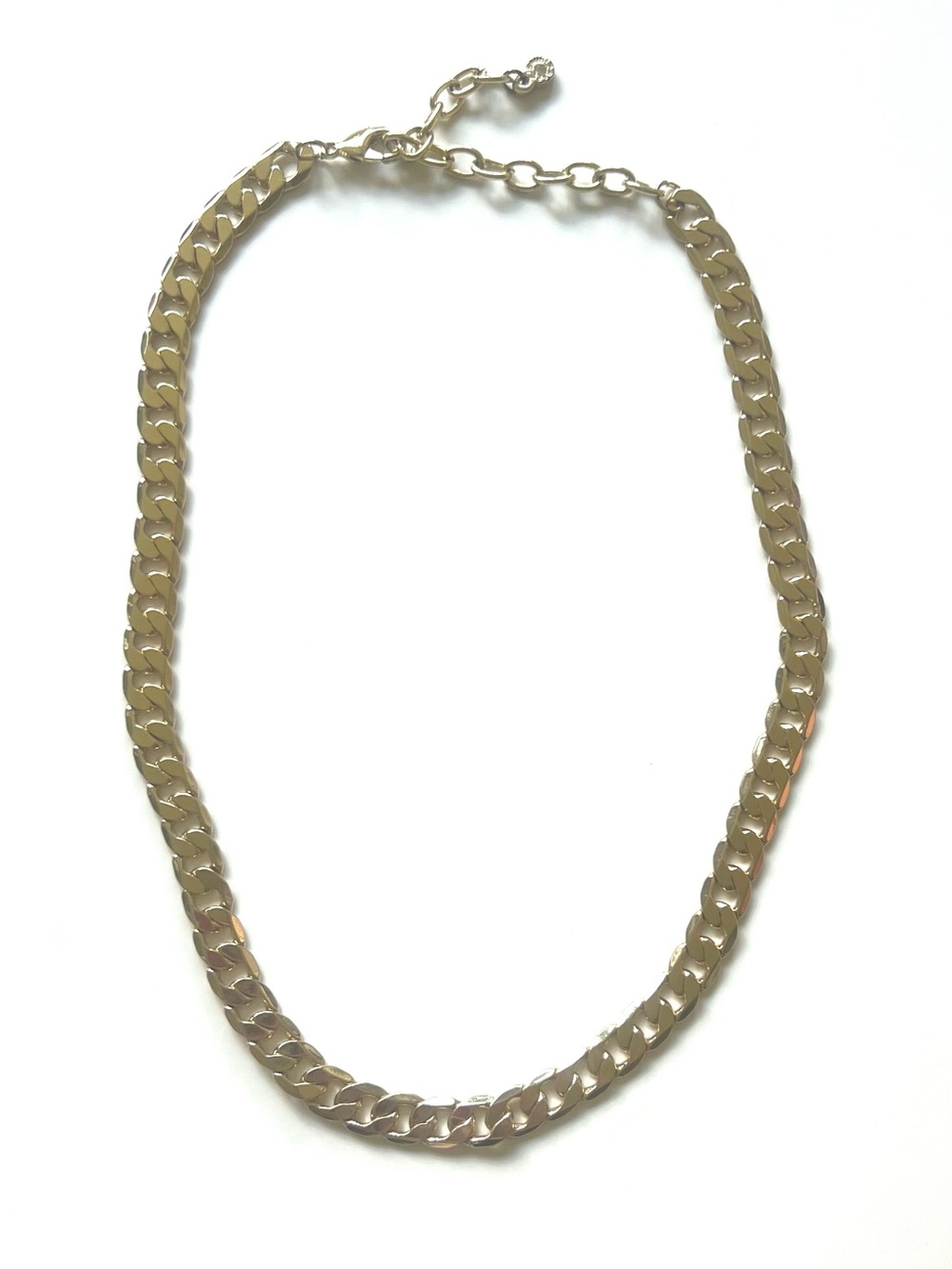 Nordstrom Gold Curb Chain Necklace light plated like new